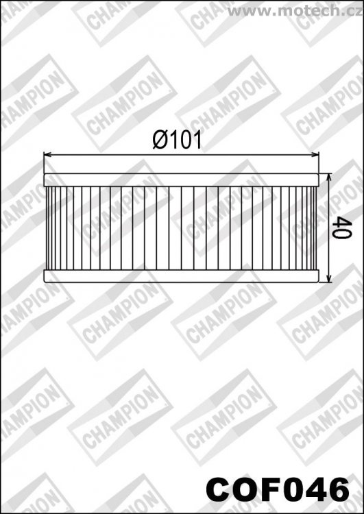 Olejový filtr CHAMPION COF046 - Kliknutím na obrázek zavřete