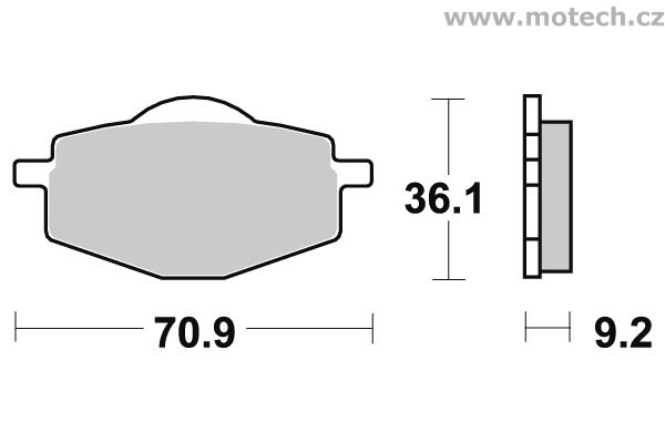 Brzdové destičky zadní SBS - 575LS - Kliknutím na obrázek zavřete