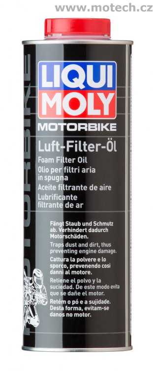 LIQUI MOLY Motorbike - olej na vzduchové filtry motocyklů 1l - Kliknutím na obrázek zavřete