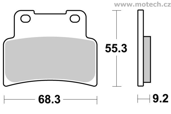Brzdové destičky přední SBS - 844HF - Kliknutím na obrázek zavřete