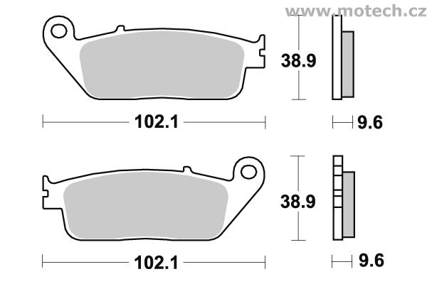 Brzdové destičky přední SBS - 630HF - Kliknutím na obrázek zavřete