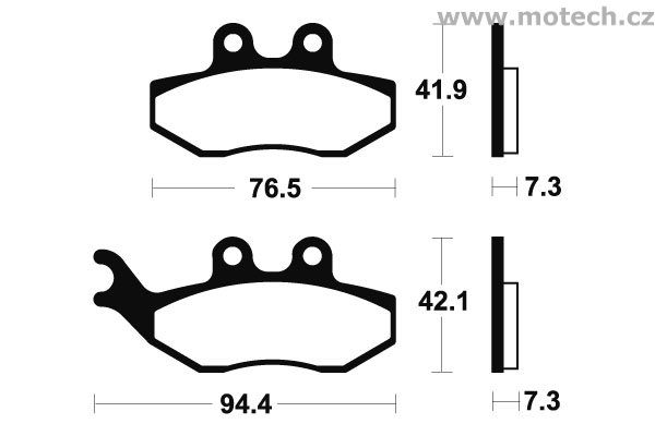 Brzdové destičky zadní Bendix - MA 274 - Kliknutím na obrázek zavřete
