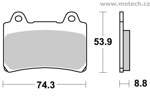 Brzdové destičky přední SBS - 613HF - Kliknutím na obrázek zavřete