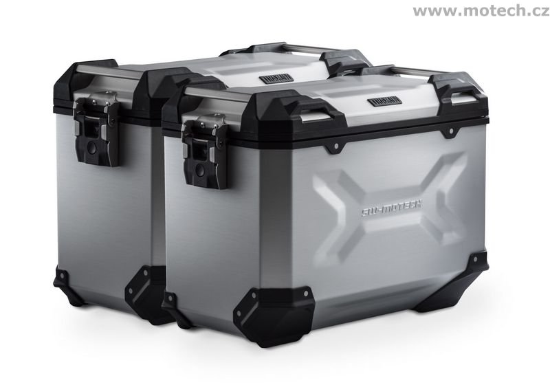 kompletní sada bočních kufrů TRAX Adventure 45/45 l stříbrné Kawasaki Versys 1000 (15-) - Kliknutím na obrázek zavřete