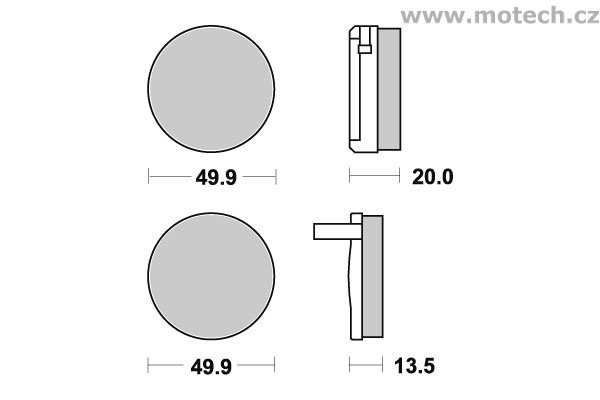 Brzdové destičky přední SBS - 502HF - Kliknutím na obrázek zavřete