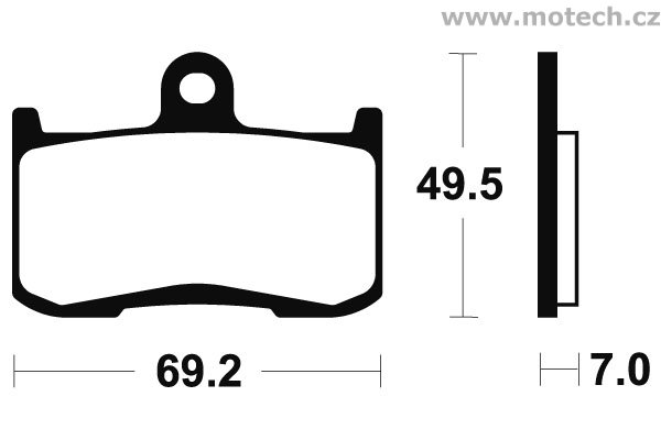 Brzdové destičky přední Bendix - MF 282 - Kliknutím na obrázek zavřete