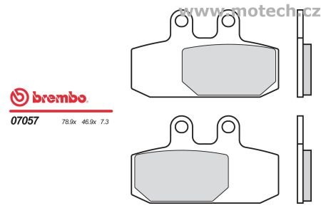 Brzdové desky Brembo - BRM 07057XS - Kliknutím na obrázek zavřete