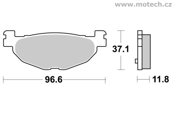 Brzdové destičky zadní SBS - 185MS - Kliknutím na obrázek zavřete