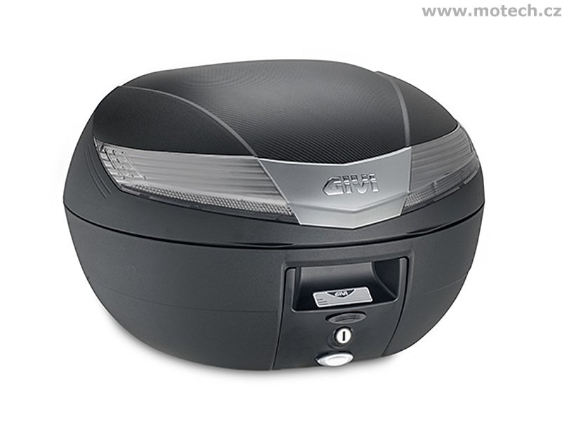 V 40NT kufr GIVI černý s čirými odrazkami (Monokey), objem 40 litrů - Kliknutím na obrázek zavřete