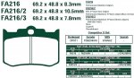 Brzdové destičky EBC - FA216