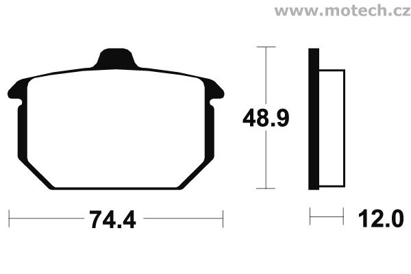 Brzdové destičky přední Bendix - MA 49 - Kliknutím na obrázek zavřete