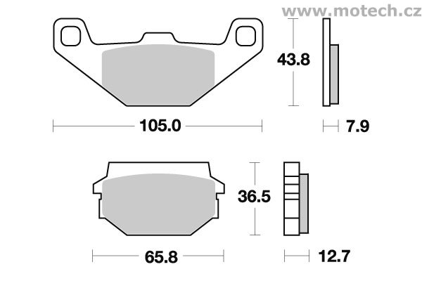 Brzdové destičky přední SBS - 150CT - Kliknutím na obrázek zavřete