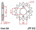 Kolečko JTF512-17 pro: KAWASAKI KLE 500