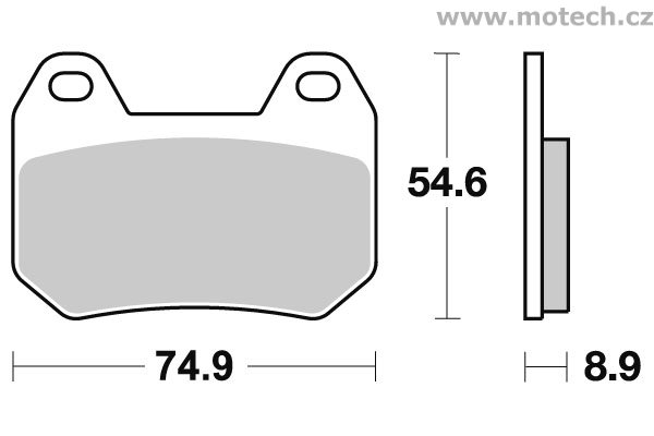 Brzdové destičky zadní SBS - 746HF - Kliknutím na obrázek zavřete