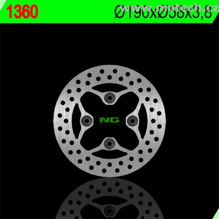 Brzdový kotouč NG 1360 - pevný - Kliknutím na obrázek zavřete