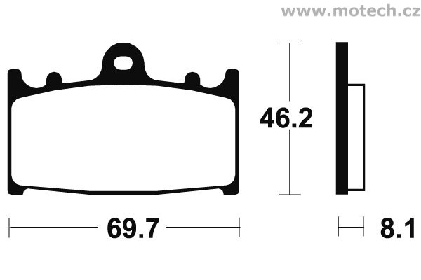 Brzdové destičky Bendix sinter metalic racing - MRR 131 - Kliknutím na obrázek zavřete