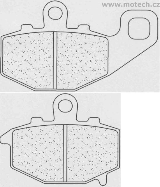 Brzdové destičky CL BRAKES 2381 RX3 - Kliknutím na obrázek zavřete