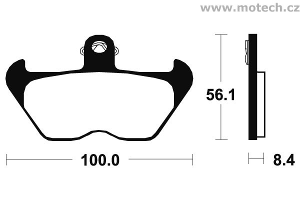 Brzdové destičky přední Bendix - MF 203 - Kliknutím na obrázek zavřete