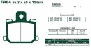 Brzdové destičky EBC - FA64