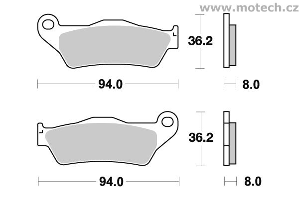 Brzdové destičky přední SBS - 151CT - Kliknutím na obrázek zavřete
