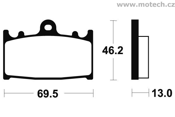 Brzdové destičky zadní Bendix - MR 289 - Kliknutím na obrázek zavřete
