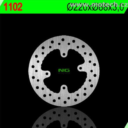 Brzdový kotouč NG 1102 - pevný - Kliknutím na obrázek zavřete