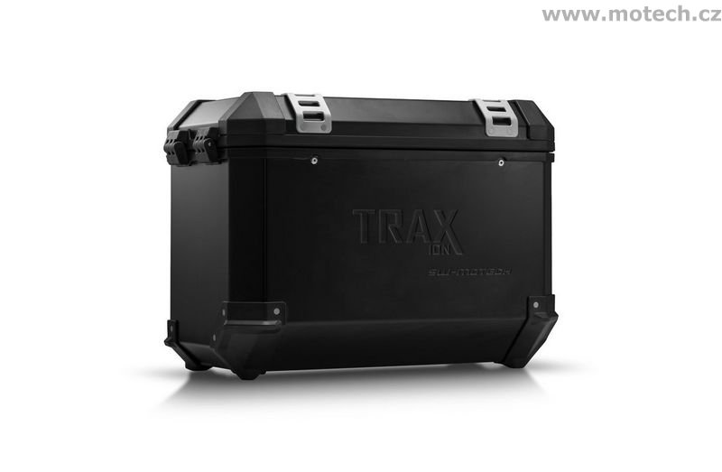 hliníkový kufr TRAX ION 45 l černý, levý - Kliknutím na obrázek zavřete