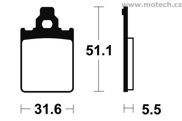 Brzdové destičky přední Bendix - MA 180 - Kliknutím na obrázek zavřete