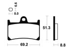 Brzdové destičky Bendix sinter metalic racing - MRR 134