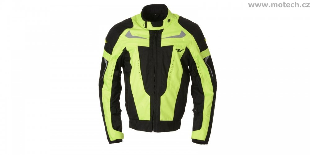 Bunda AYRTON Sting, černá - žlutá fluo - Kliknutím na obrázek zavřete