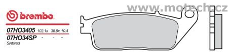 Brzdové destičky Brembo - BRM 07HO3405 - Kliknutím na obrázek zavřete