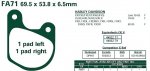 Brzdové destičky EBC - FA71