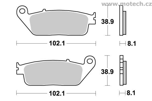 Brzdové destičky přední SBS - 627HF - Kliknutím na obrázek zavřete
