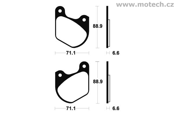 Brzdové destičky přední Bendix - MA 43 - Kliknutím na obrázek zavřete