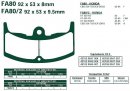 Brzdové destičky EBC - FA80