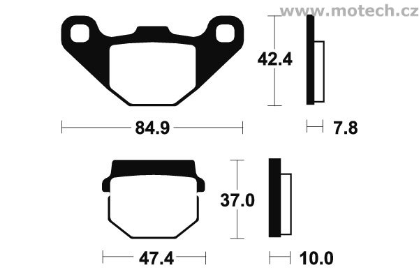 Brzdové destičky přední Bendix - MA 48 - Kliknutím na obrázek zavřete