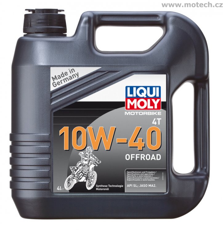 LIQUI MOLY Motorbike 4T 10W-40 Offroad - plně syntetický motorový olej 4l - Kliknutím na obrázek zavřete