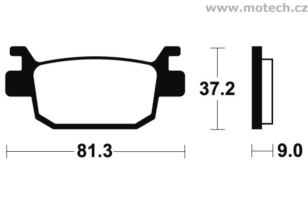 Brzdové destičky zadní Bendix - MA 332 - Kliknutím na obrázek zavřete