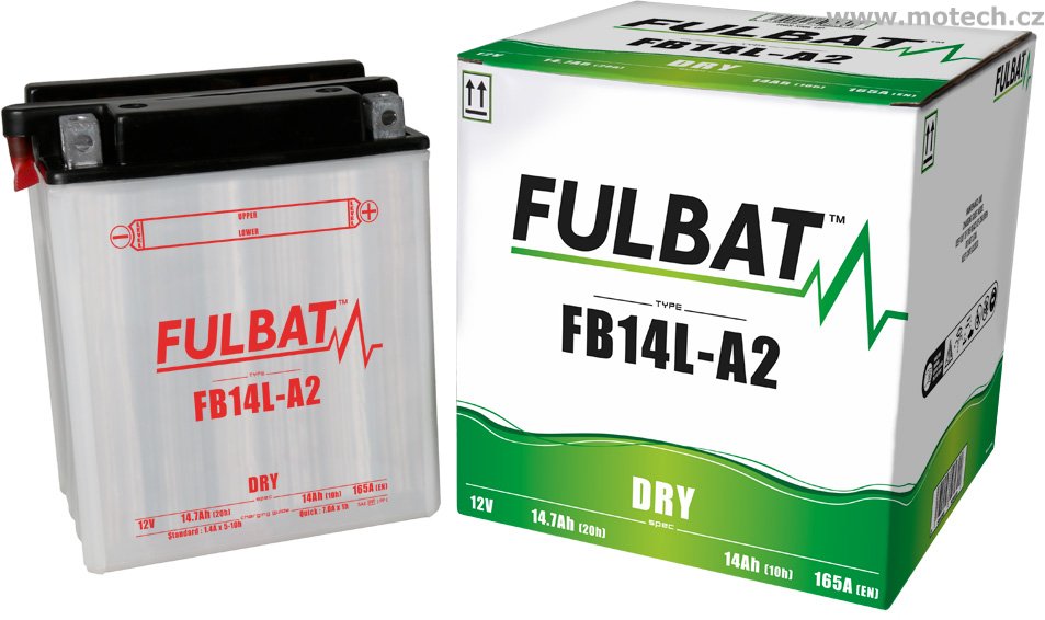 Konvenční baterie FULBAT FB14L-A2 (YB14L-A2) - Kliknutím na obrázek zavřete