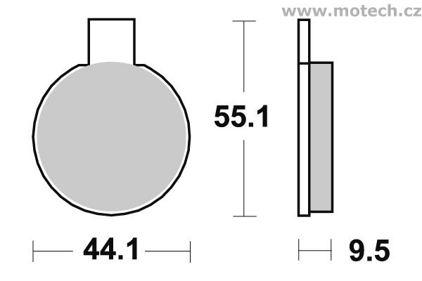 Brzdové destičky přední SBS - 505HF - Kliknutím na obrázek zavřete