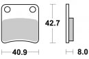 Brzdové destičky přední SBS - 115CT