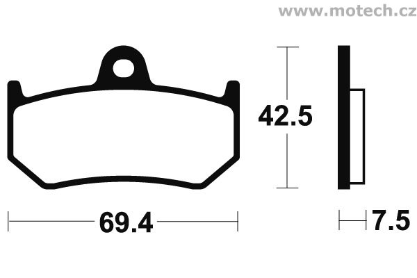 Brzdové destičky zadní Bendix - MR 263 - Kliknutím na obrázek zavřete