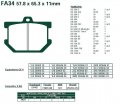 Brzdové destičky EBC - FA34