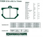 Brzdové destičky EBC - FA34