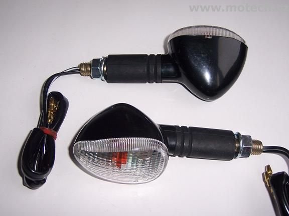 Miniblinkry Vicma (4595) ovál černý - čiré sklo dlouhá noha - Kliknutím na obrázek zavřete