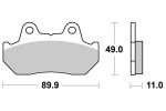 Brzdové destičky přední SBS - 542HS