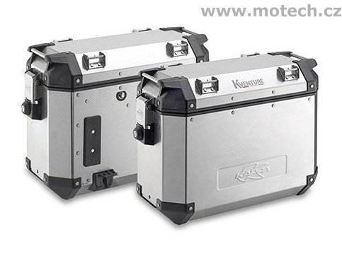 Kufry Kappa KVE37A hliník, stříbrný - pár - Kliknutím na obrázek zavřete