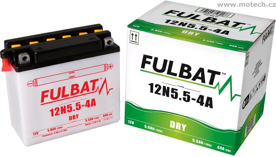Konvenční baterie FULBAT 12N5.5-4A - Kliknutím na obrázek zavřete