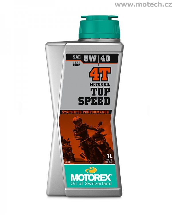 Motorex TOP SPEED 4T 5W40 - 1 litr - Kliknutím na obrázek zavřete