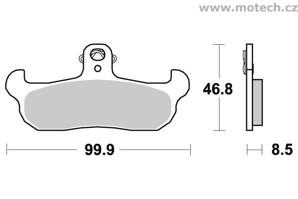 Brzdové destičky přední SBS - 608SI - Kliknutím na obrázek zavřete